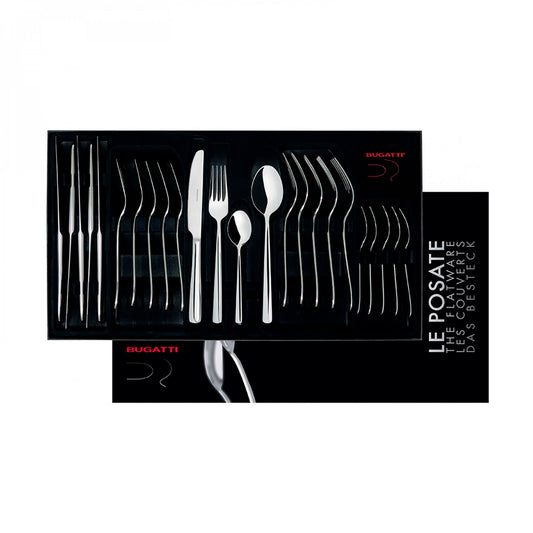 Set x24 Cubiertos Metropolis de Acero